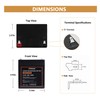NERMAK 12V 5Ah LiFePO4 Deep Cycle Battery 2 Pack, 2000+