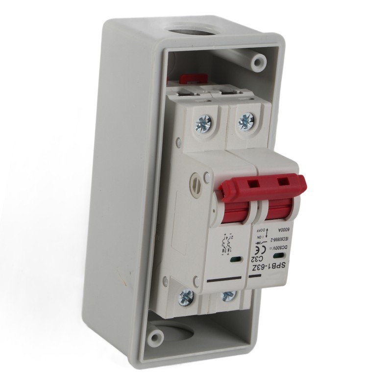 PV Solar Disconnect Switch Photovoltaic Circuit Isolator Miniature RV Breaker