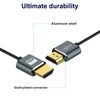 Twozoh HDMIケーブル 柔らか 1M HDMIケーブル細線 ハイパースリム HDMI 2.0ケーブル 軽量 4K
