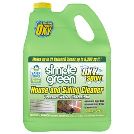 Oxy Solve House and Siding Pressure Washer Cleaner - Removes Stains from Mold & Mildew on Vinyl, Aluminum, Wood, Brick, Stucco - Concentrate 1 Gal.