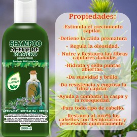 Shampoo Aceite De Romero Fortalecedor Capilar 500ml