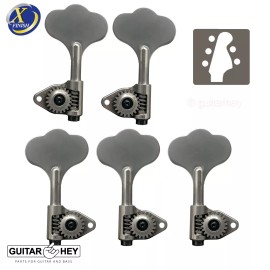GOTOH NEW Gotoh GBU510C-9 Compact Bass 5-String Tuners Open-Gear 3x2, ANTIQUE X-NICKEL