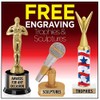 Crown Awards 6" Gold MVP Trophies, Custom Star Rocket MVP