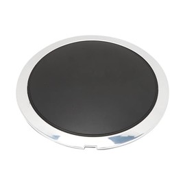 FIAT Wheel Trims, Hub Caps Centre Cover with Chrome Trim 68078419AC Replacement for Modification Hub Cover (White Circle, Red Letter)