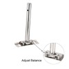 Sourcingmap Invisible Floating Shelf Brackets, 76mmx130mm, Adjustable Hidden Blind Supports