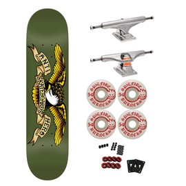Anti Hero Professional Complete Skateboard Classic Eagle 8.38" x 32.25" with Independent Trucks, Spitfire Wheels, ABEC 5 Bearings, Hardware, and Griptape - Ready to Assemble