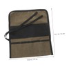 Tofficu 2pcs Multi-Purpose Tool Roll Bag Sturdy Canvas Tool Storage