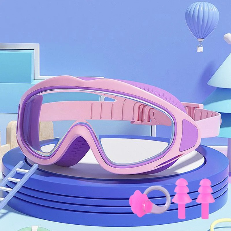 Kids Anti-Fog Swimming Goggles for Pool & Beach – Wide-View
