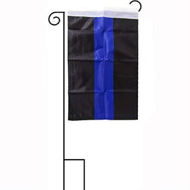 "Flags & Signs" 12x18 Thin Blue Line Lives Matter w/ Garden Stand 12"x18" Flag a-1-4720