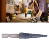 Spiral Grooved Step Drill Bit 4mm to 12mm Step 1/4in