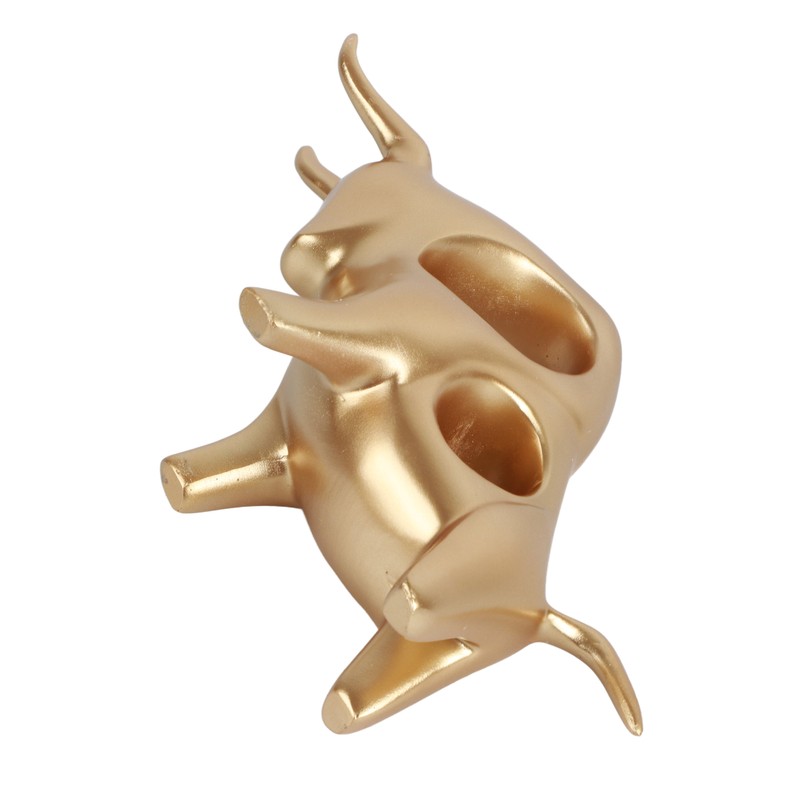 Bull Sculpture Ornaments Exquisite Details Smoother Lines Lucky Home Decorations