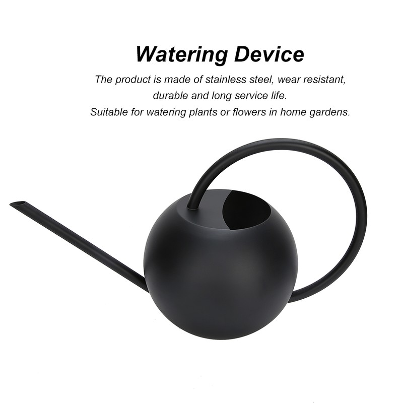 1L Stainless Steel Practical Long Mouth Watering Cans Household Houseplant