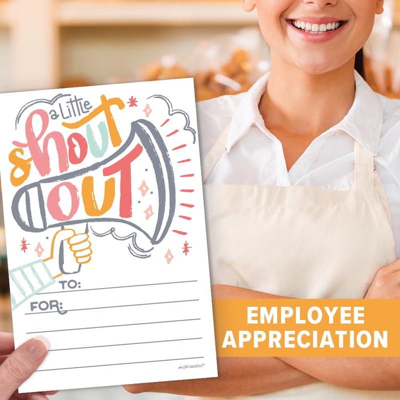 Fun Shout Out Cards For Employees, Office Staff, Teachers and
