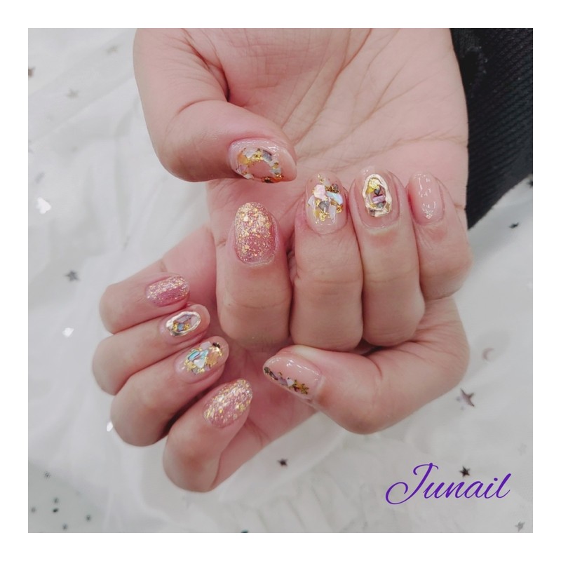  Autumn handmade nail tips ✨ - Short ballerina /