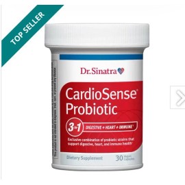 Healthy Directions Dr. Stephen Sinatra CardioSense Probiotic 30 vegetarian capsules
