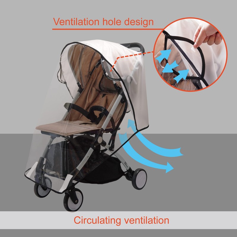 bemece Universal Rain Cover for Pushchairs, Buggies, Rain Cover, Good