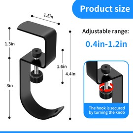 Metal Hunting Tree Stand Seat Hangers 4PCS Adjustable Treestand Gear Hanger for Easy Hook on Treestand Accessories for Hunting Tree Stand Hook Holder for Tree Saddle, Fits 1.2" Square Frame