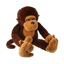 Large Stuffed Monkey Giant Monkey Stuffed Animal Big Stuffed Gorilla Plush Toy for Kids and Girlfriends (43.3 Inches)