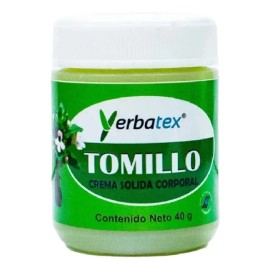 Pomada De Tomillo, Crema Sólida Corporal, Frasco De 40g