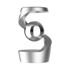 Fidget Toy Spinner, Kinetic Desk Toy, Metal ADHD Desk Toys for Office for Adults, Silent Balance Desk Fidget Toys for Party Favors, Birthday (Silver-Silver Ball)