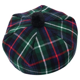 Kilt Emporium: Scottish Tam Hat - Traditional Tam O Shanter Hat Men Caps with Pompom - Classic Scottish Caps for Men (Mackenzie)
