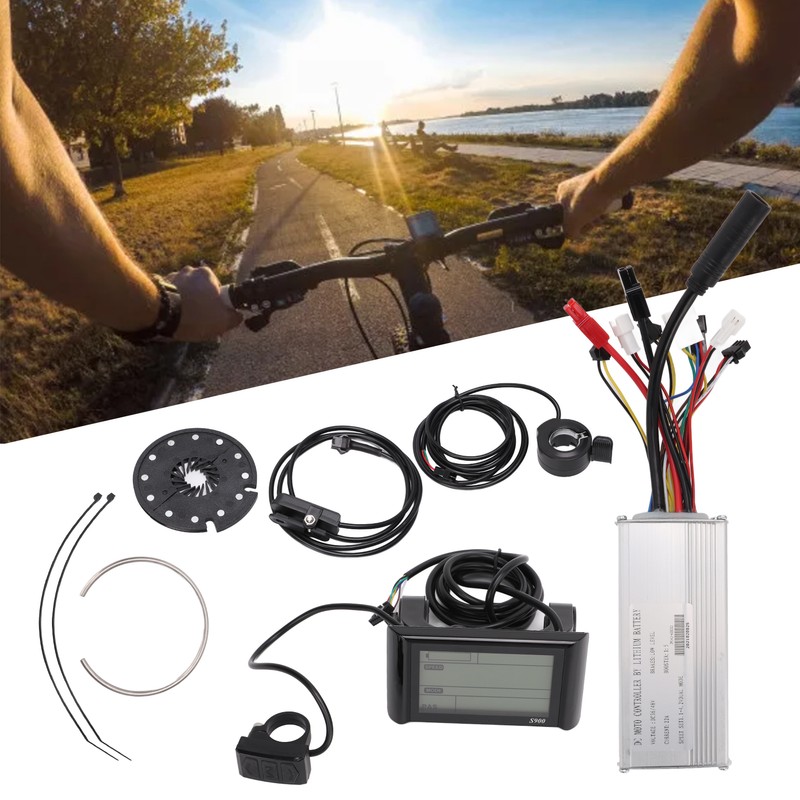 Electric Bicycle Modification Kit Controller Display Thumb Throttle Power Pedal