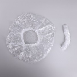 Design Mobile Disposable Vinyl Hair Cap, Salon Vinyl Cap, Hair Clinic Shower Cap 100pcs