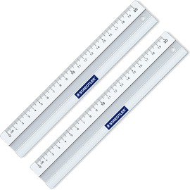 Staedtler 563 Ruler Metal 20 cm Pack of 2