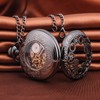 Unendlich U Men's Roman Numerals Scale Pocket Watch with Necklace