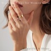 Hexasider 14K Gold Plated Ring Stack for Oura Ring Gen