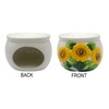 ACK Sponge/Soap Holder (Sunflower), Ceramic Hand Painted Sponge Holder for