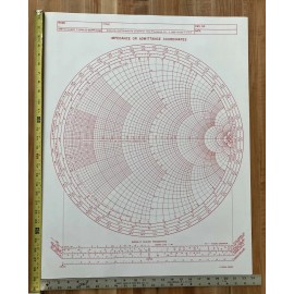 12 Oversized Paper Smith Chart Forms Radio Transmission Line Analog Instruments