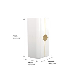 FECA ティッシュケース ティッシュ ホルダー ティッシュカバー 吸盤式 レギュラーサイズ H22.7cm×W11.5cm×D11.5cm