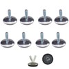 8 x Adjustable Metal Furniture Feet, Versatile Feet for Furniture,
