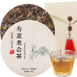 XIXICHA Shoubai Old White Tea, White Tea, Made in Fujian Province, Fujian Province, 2017 Ingredients, Chinese Tea, Tea Leaves, Organic White Tea, Rich in Antioxidants, Additive-free, Traditional
