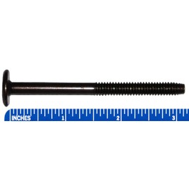 1/4" - 20 TPI x 80mm (3.15" ≈ 3-5/32") Hex Drive Button 17mm Diameter Head Furniture Bolts Dark Bronze Finish (5 Pieces)…