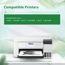 SANQUYLL B205 Toner Cartridge Compatible for Xerox B210 Toner Cartridge B215 Toner Cartridge for 106R04346 Toner Cartridge (1-Pack,1,500 Pages Black)