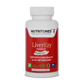 Liver Support Supplement–Supports Detox, Cleansing & Lipid Metabolism – with Bergacyn FF (Bergamot & Artichoke) – 30 LiverEzy Vegan Capsules