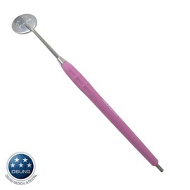 Osung 2MHC2 Dental Mirror, Softgrip Handle, Cone Socket, Purple