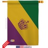Mardi Gras House Flag Set Springtime Carnival Festival Masquerade Celebration