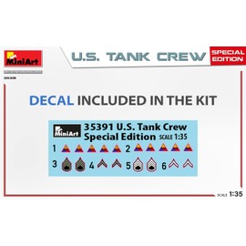 MiniArt MIN35391 1:35-US Tank Crew, (Special Edit) Scale Model kit, Unpainted