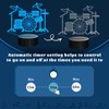 CoolGift Mart Drum Kit Night Light, 3D LED Optical Illusion