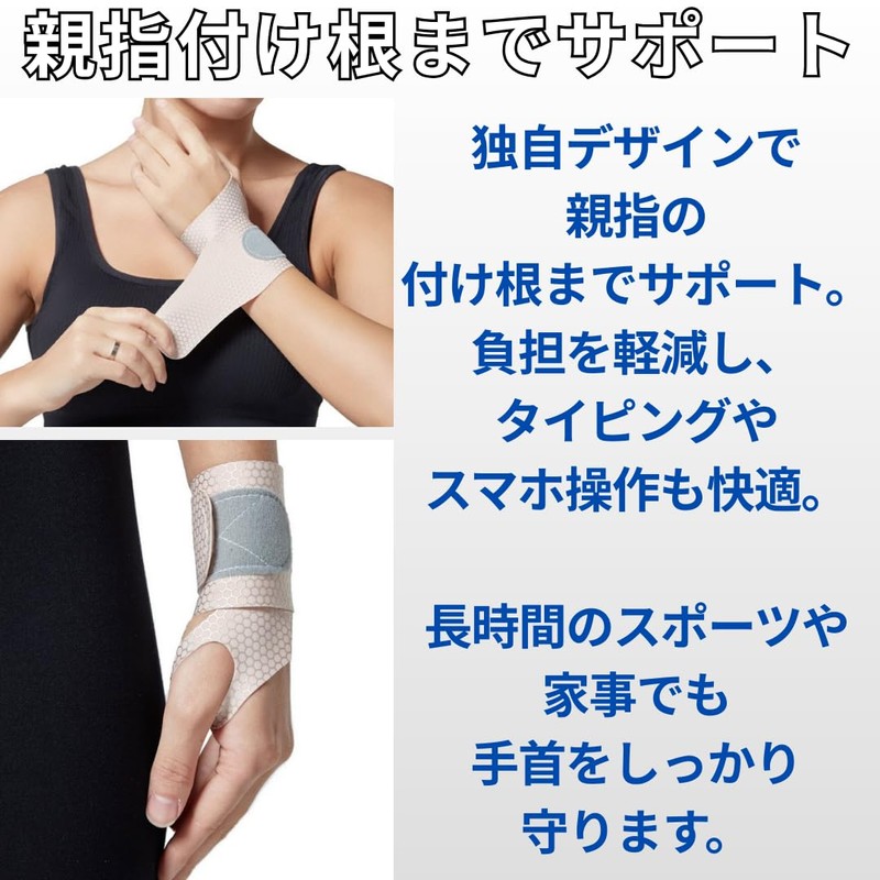Capprecier Wrist Supporter, Fixed, Thin, Wrist Protection, Breathable, Tendonitis, Sprain