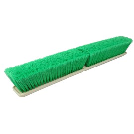 Weiler 42163 Perma-Sweep 18" Block Size, 3" Trim Length, Flagged Green Polystyrene Fill, Fine Sweeping Floor Brush