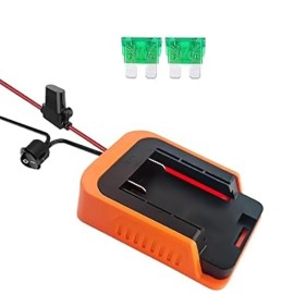 Unbranded Battery with Fuse & Switch Power Convertor Dock for Black&Decker 36V-40V