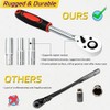 PIRIPARA 108 Piece Mechanics Tool Set Metric And Standard 1/4"