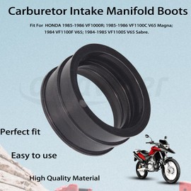 Amavoler Carburetor Intake Manifold Boots Replacement Parts Fits for HONDA V65 Sabre Magna VF1100 Interceptor 1000 VF1000 1984 1985 1986.OEM#:16212-MB6-010.