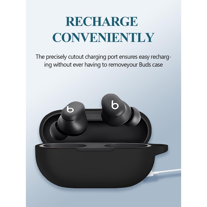 Case for Beats Solo Buds 2024, Soft Silicone Protective Portable