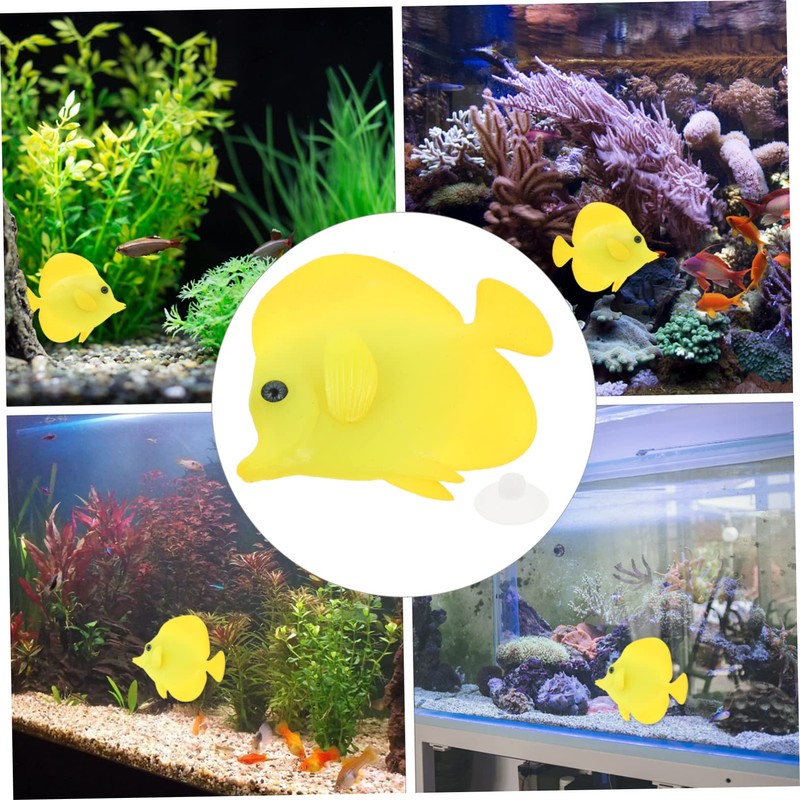 Sosoport 2 Pcs Fish Tank Artificial Fish Aquatic Simulation Decor