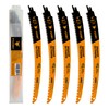 FOXBC 12 Inch Japanese Teeth Reciprocating Saw Blade 6TPI, Curved